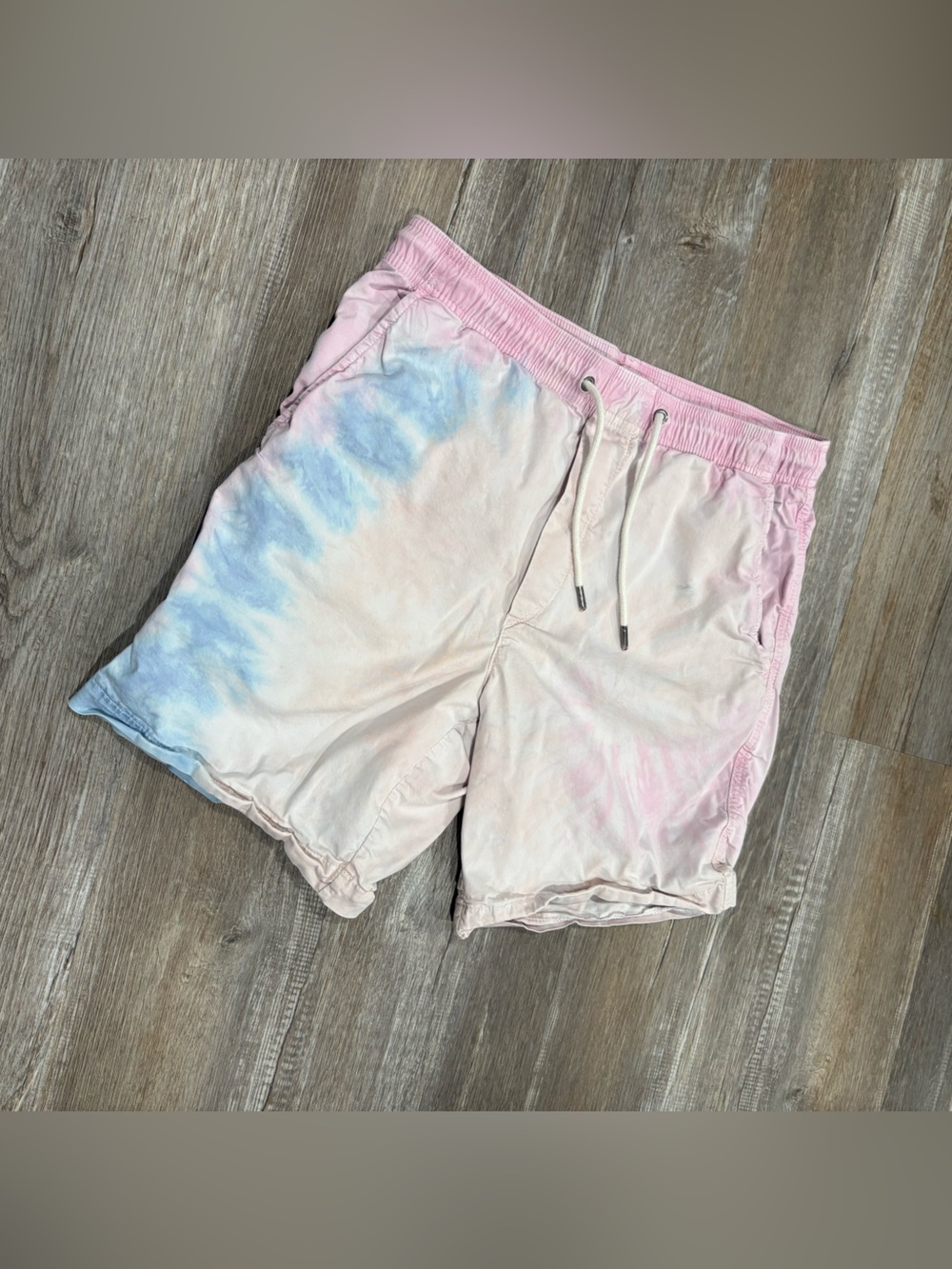 American Eagle Outfitters Pastel Tie-Dye Men's Shorts - Pink & Blue